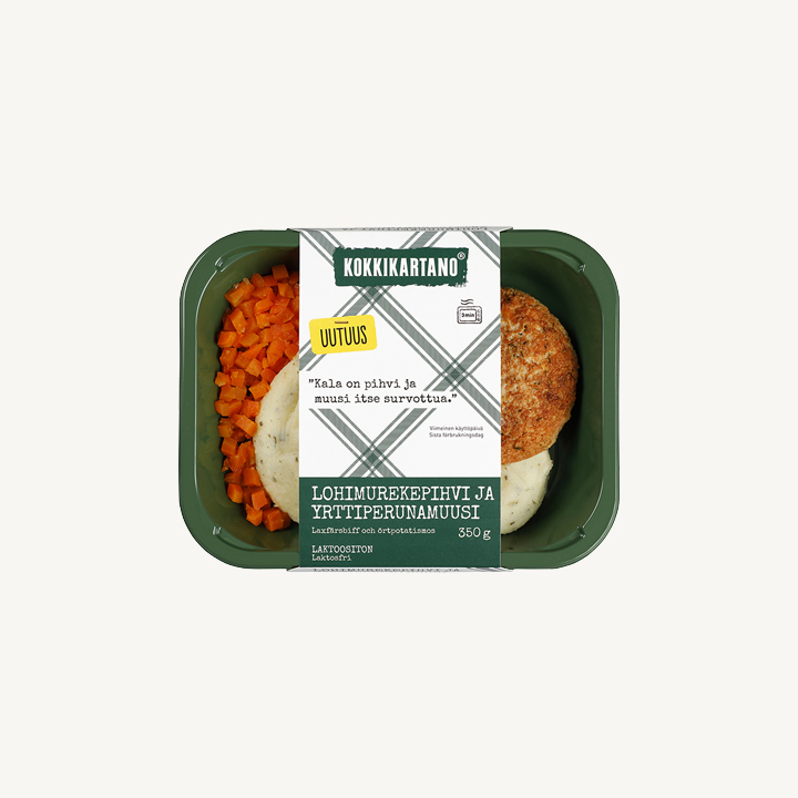 Lohimurekepihvi ja yrttiperunamuusi 350 g